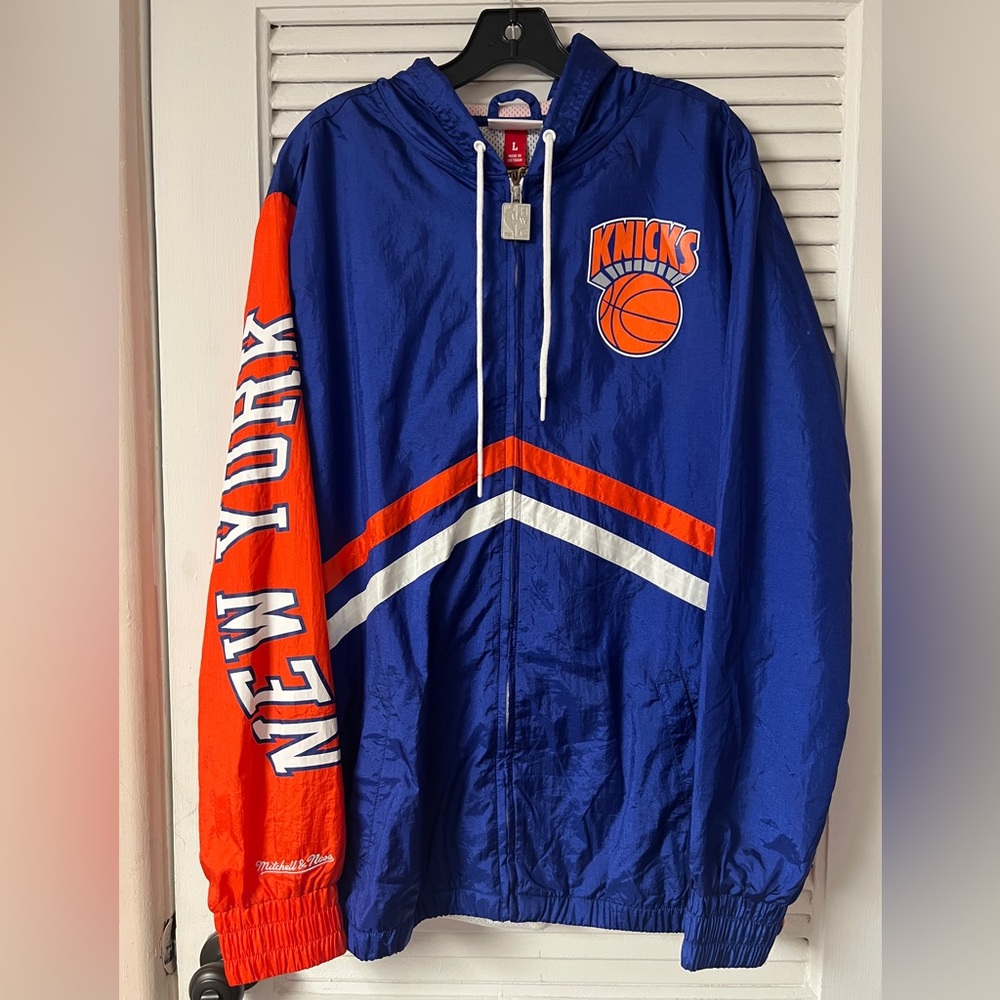 NWT Mitchell & Ness NBA Full Zip Windbreaker NewYork Knicks